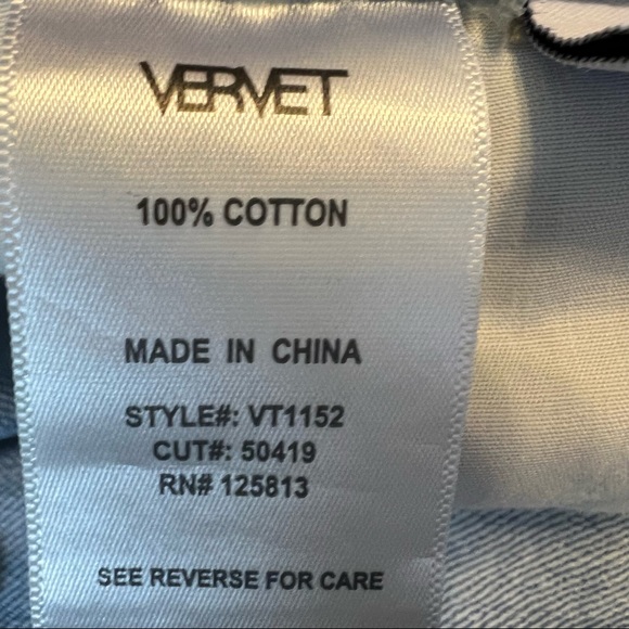 Vervet Women's High Rise Distressed Straight Denim Jeans. Sz 26 - Picture 10 of 15